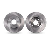 2x Disco de freno macizo 6041720 KRAFT AUTOMOTIVE para OPEL SUZUKI