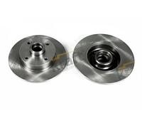 2x Disco de freno macizo 6050030 KRAFT AUTOMOTIVE para VW SEAT