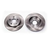 2x Disco de freno macizo 6052204 KRAFT AUTOMOTIVE para FORD C-MAX FOCUS II