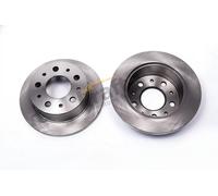 2x Disco de freno macizo 6053110 KRAFT AUTOMOTIVE