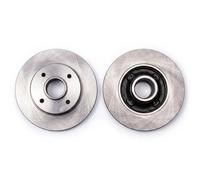 2x Disco de freno macizo 6055925 KRAFT AUTOMOTIVE para PEUGEOT CITROËN