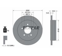 TEXTAR 92090003 Disco de freno