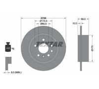 TEXTAR 92100200 Disco de freno