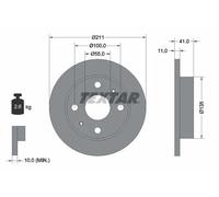 TEXTAR Discos de freno para DAIHATSU: Trevis, Cuore (Ref: 92103700)