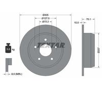 2x Disco de freno macizo 92113700 TEXTAR para JEEP CHEROKEE GRAND CHEROKEE II