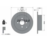 TEXTAR Discos de freno para TOYOTA: Corolla (Ref: 92126103)