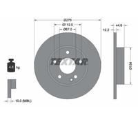 2x Disco de freno macizo 92131803 TEXTAR para MERCEDES-BENZ CLASE A