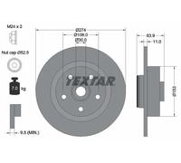 TEXTAR 92142203 Disco de freno