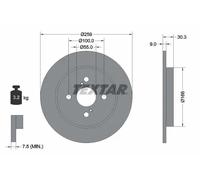 TEXTAR 92156300 Disco de freno