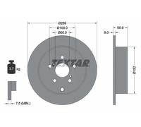 2x Disco de freno macizo 92170403 TEXTAR para TOYOTA CELICA Coupé PRIUS Liftback