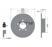 2x Disco de freno macizo 92238703 TEXTAR para MINI MINI COUNTRYMAN MINI PACEMAN