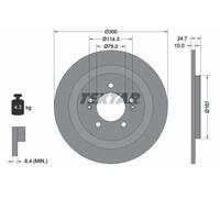 TEXTAR Discos de freno para HYUNDAI: i40 (Ref: 92239203)