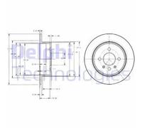 DELPHI BG2202 Disco de freno