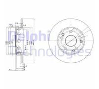 DELPHI BG2288 Disco de freno