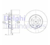 DELPHI BG2769 Disco de freno