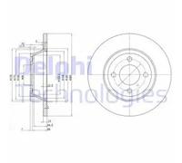 DELPHI BG2783 Disco de freno