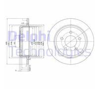 Delphi BG3073 - Disco de freno