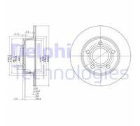 2x Disco de freno macizo BG3672 DELPHI para AUDI A6 C4 Avant A6 C5 A6 C5 Avant