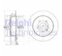 DELPHI BG3691 Disco de freno