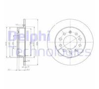 DELPHI BG3862 Disco de freno