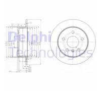 DELPHI BG3910C Disco de freno