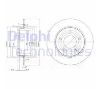 DELPHI BG4025C Disco de freno