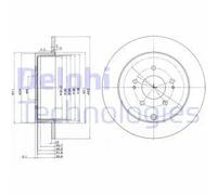 DELPHI BG4035 Disco de freno