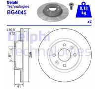 DELPHI BG4045 Disco de freno