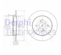 DELPHI BG4055 Disco de freno
