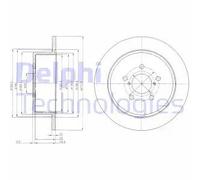 DELPHI BG4129 Disco de freno