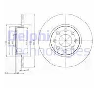 DELPHI Discos de freno para OPEL: Commodore, Manta, Monza, Corsa, ADMIRAL, Senator, DIPLOMAT & FIAT: Punto & VAUXHALL: Royale (Ref: BG4155)