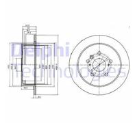 DELPHI BG4180 Disco de freno
