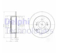 DELPHI BG4260 Disco de freno