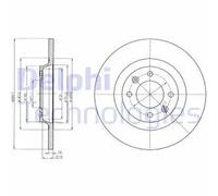 DELPHI BG4322 Disco de freno