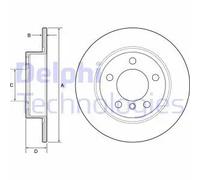 2x Disco de freno macizo BG4561C DELPHI para MINI MINI COUNTRYMAN MINI PACEMAN
