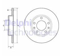 DELPHI BG4670C Disco de freno