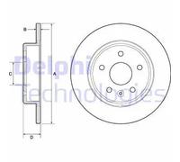 DELPHI BG4761C Disco de freno