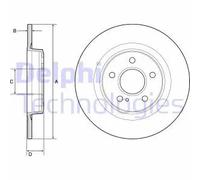 DELPHI BG4790C Disco de freno