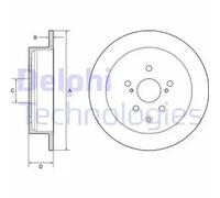 DELPHI BG4919C Disco de freno