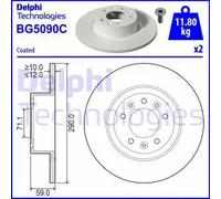 DELPHI Discos de freno para PEUGEOT: 508 (Ref: BG5090C)