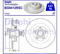 DELPHI BG9412RSC Disco de freno