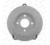 2x Disco de freno macizo DDF2655C FERODO para HYUNDAI i10 II i10 III