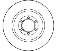 2x Disco de freno macizo DF1707 TRW para ALFA ROMEO GTV 75 90 ALFETTA GIULIETTA