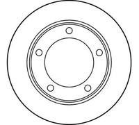 Disco de freno TRW DF1725 delantero, macizo, 1 Pieza