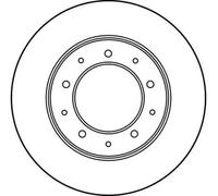 2x Disco de freno macizo DF1802 TRW para LAND ROVER RANGE ROVER I DISCOVERY I
