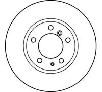 TRW Disco de freno para BMW DF2555