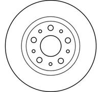 Disco de freno TRW DF2762 trasero, macizo, 1 Pieza