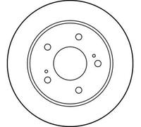 2x Disco de freno macizo DF4001 TRW para NISSAN 200SX Coupé