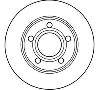 Disco de freno TRW DF4039 trasero, macizo, 1 Pieza