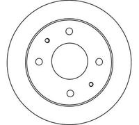 2x Disco de freno macizo DF4132 TRW para HYUNDAI ATOS